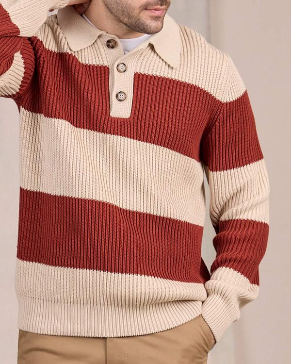 Pull col polo rouge Pull col polo rouge