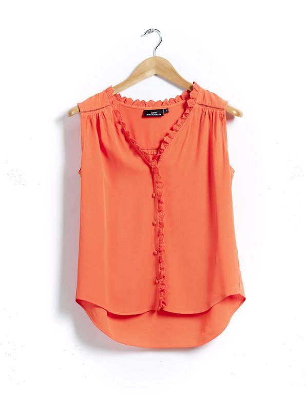 TOP A VOLANT GU orange TOP A VOLANT GU orange