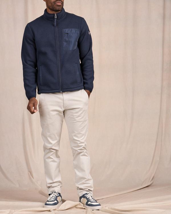 Blouson Polaire à poche bleu