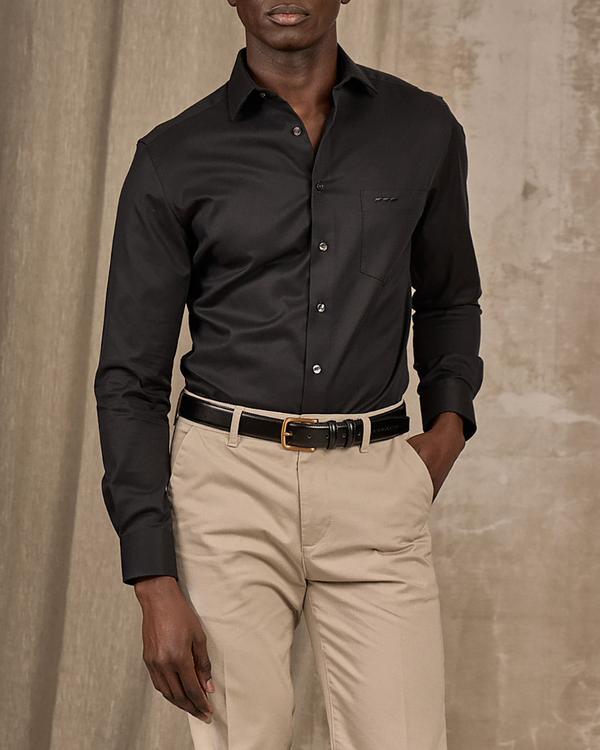 Chemise unie noir