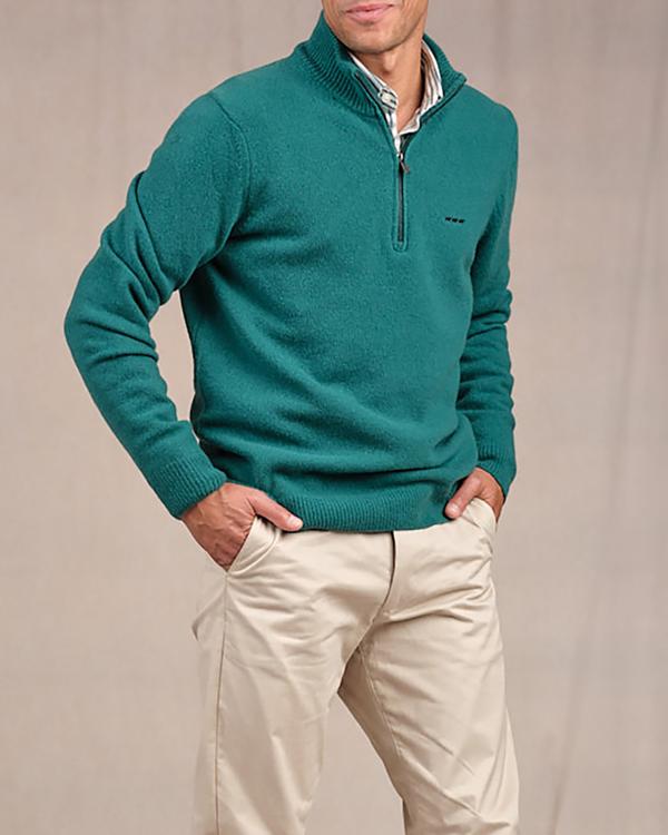 Pull col camionneur vert