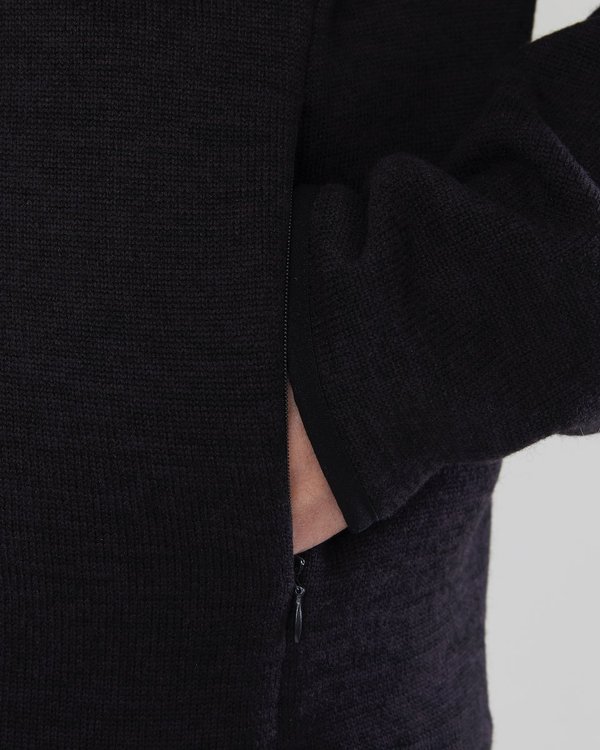 Blouson polaire uni regular fit col camionneur bleu Blouson polaire uni regular fit col camionneur bleu