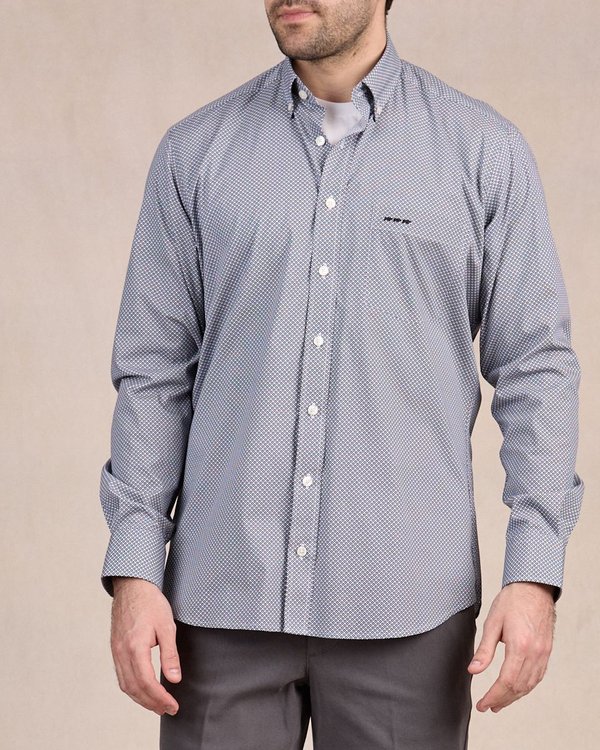Chemise à motifs graphiques gris Chemise à motifs graphiques gris