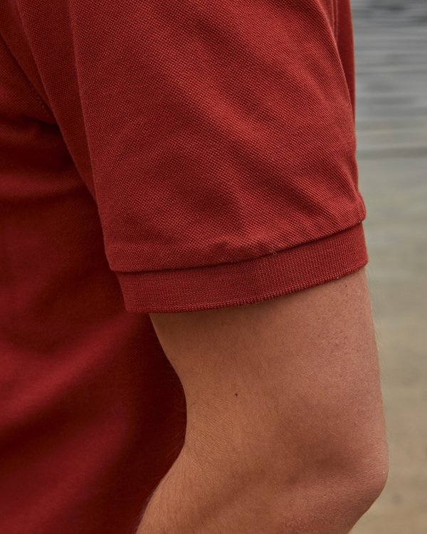 Polo modern fit manches courtes bandes épaules en coton Polo modern fit manches courtes bandes épaules en coton