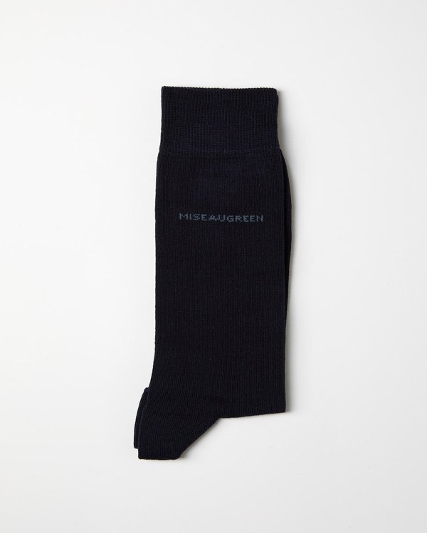 Chaussettes classiques unies bleu