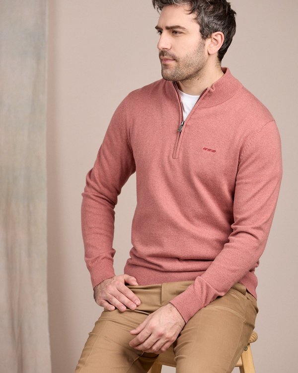 Pull col camionneur rose Pull col camionneur rose