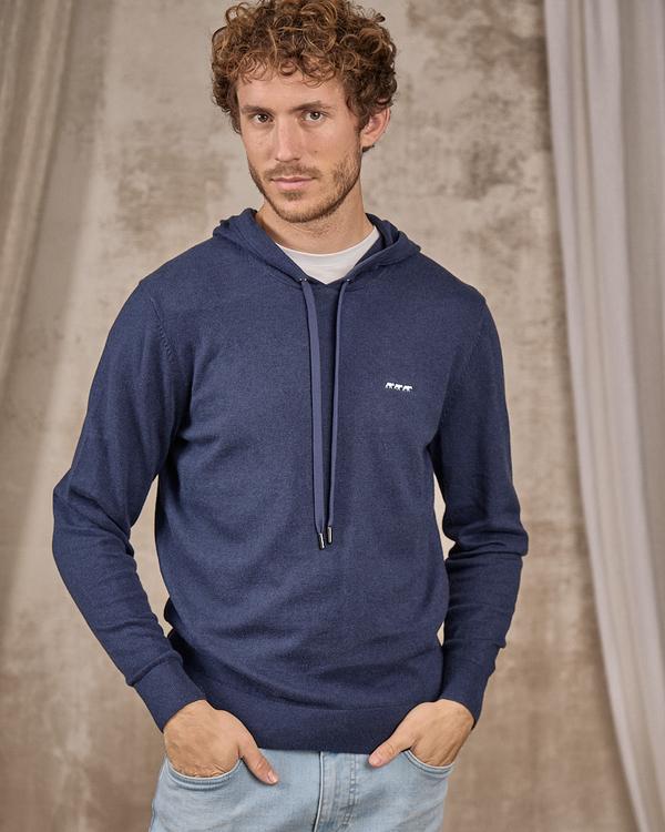 Pull à capuche Edmond bleu Pull à capuche Edmond bleu
