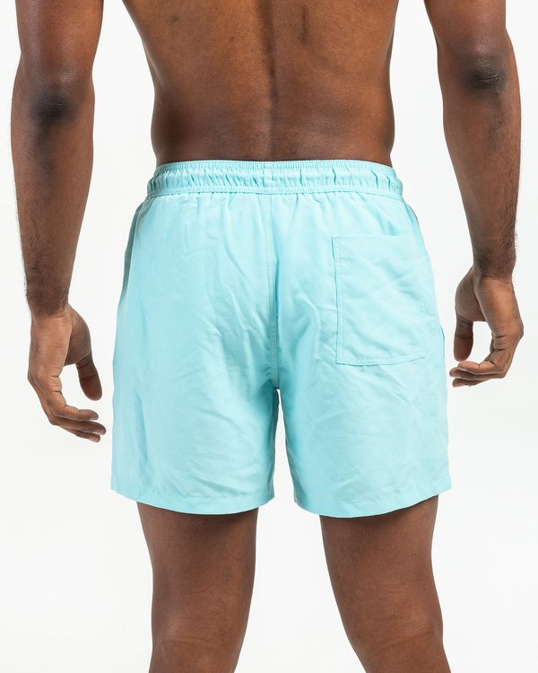 Short de bain uni cordon bleu
