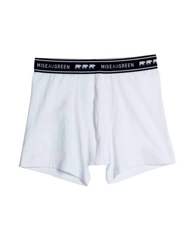 Boxer uni en coton blanc