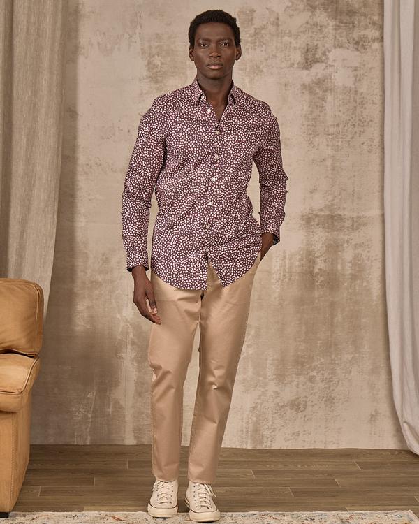 Chemise fleurie rouge Chemise fleurie rouge