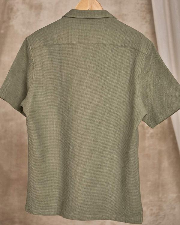 Chemise col bowling vert Chemise col bowling vert