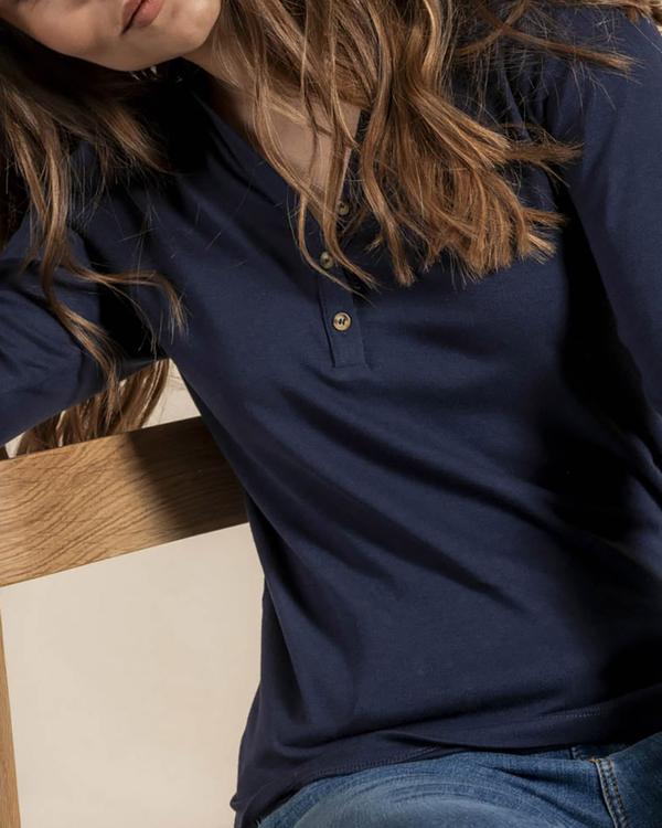 Polo manches longues uni Polo manches longues uni