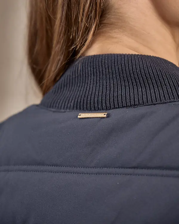 Cardigan bi-matières