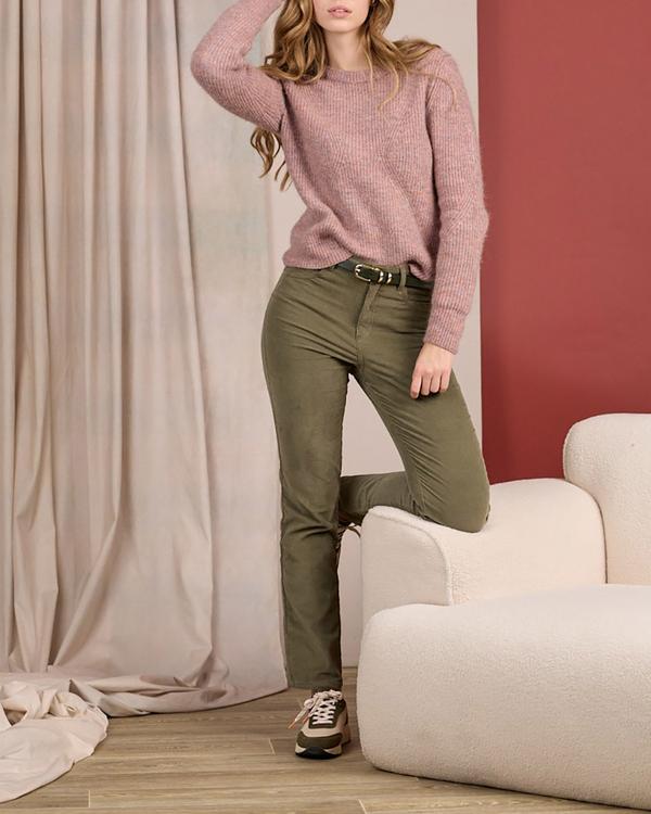 Pull aux détails ajourés violet Pull aux détails ajourés violet