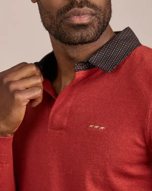 Pull Curtis rouge Pull Curtis rouge