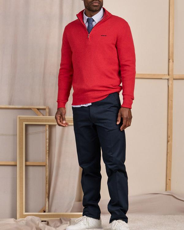 Pull col camionneur rouge