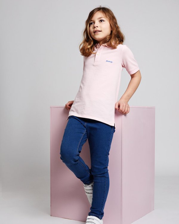 Polo Douglas enfant manches courtes en coton rose Polo Douglas enfant manches courtes en coton rose