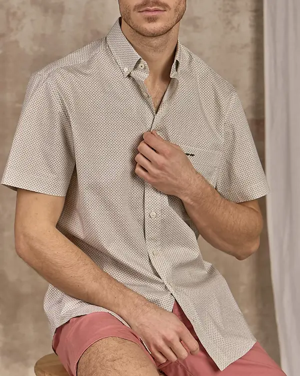 Chemise fantaisie blanc