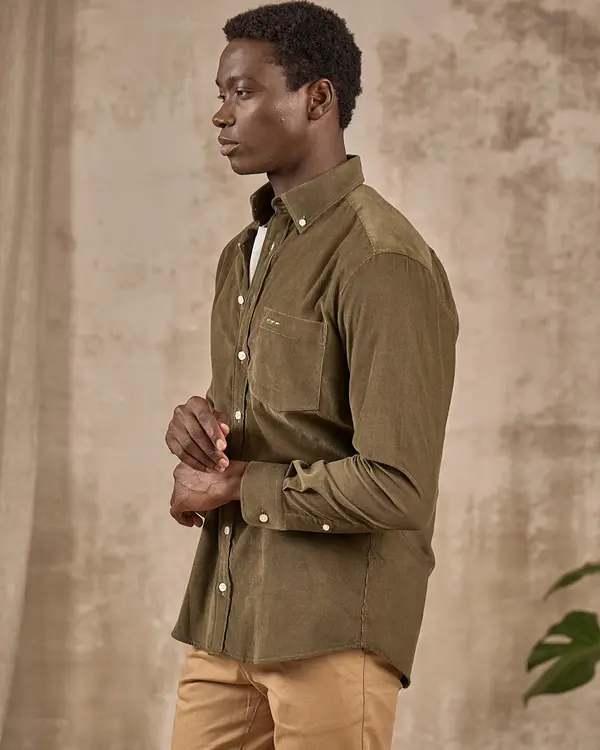 Chemise velours côtelé vert Chemise velours côtelé vert