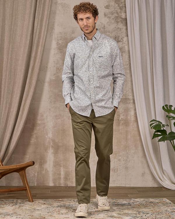 Chemise feuillage blanc Chemise feuillage blanc
