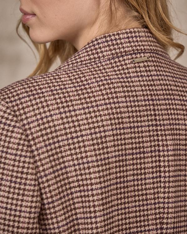 Blazer pied-de-poule Edwina beige Blazer pied-de-poule Edwina beige