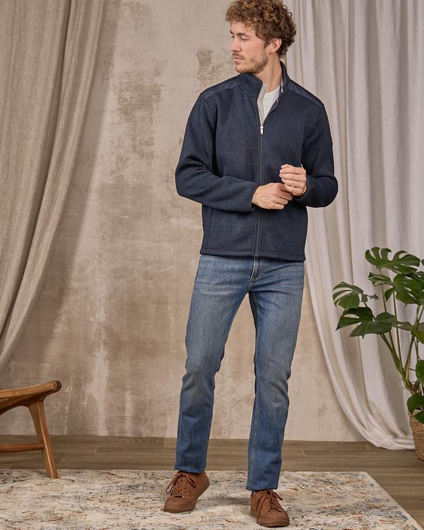 Blouson polaire bleu