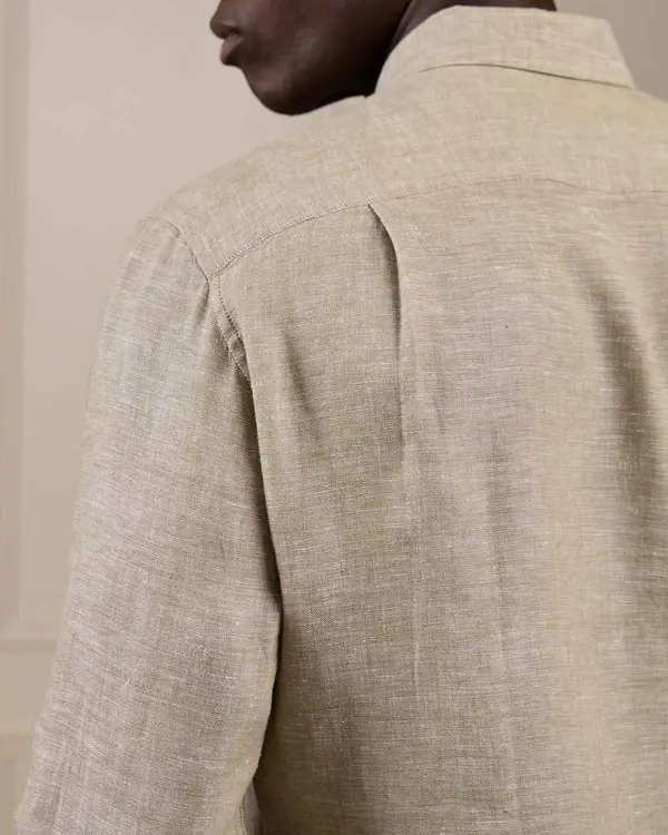 Chemise lin Gibson vert