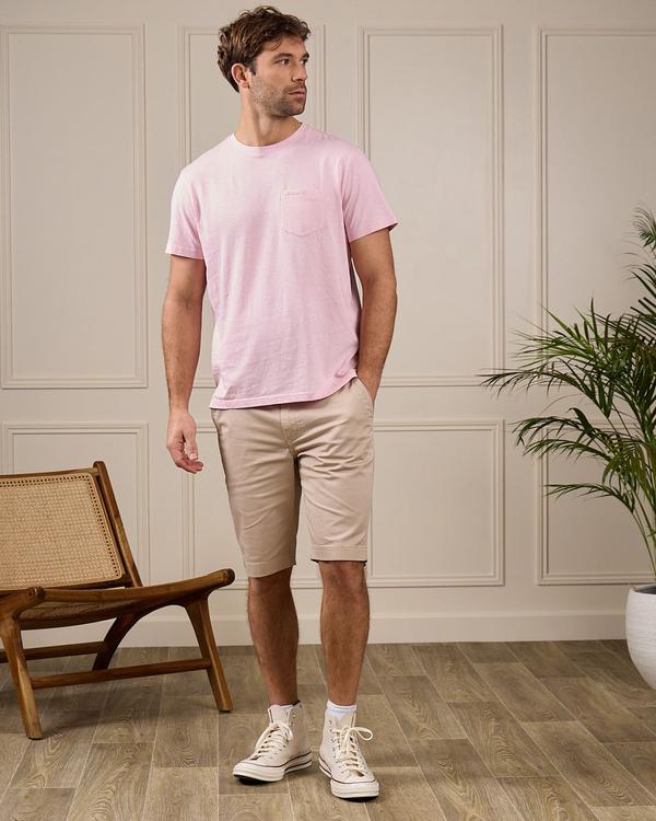 T-shirt poche poitrine rose