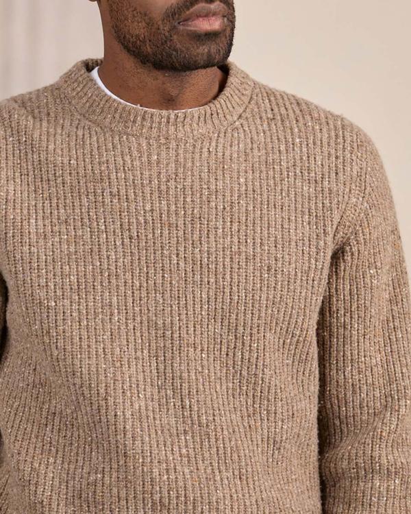 Pull grosse jauge beige