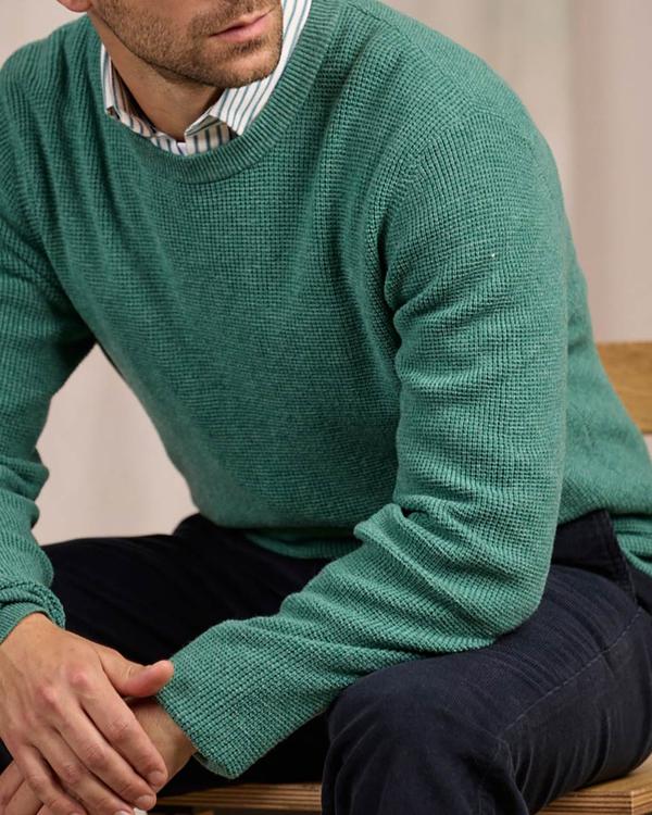 Pull point grain de riz vert
