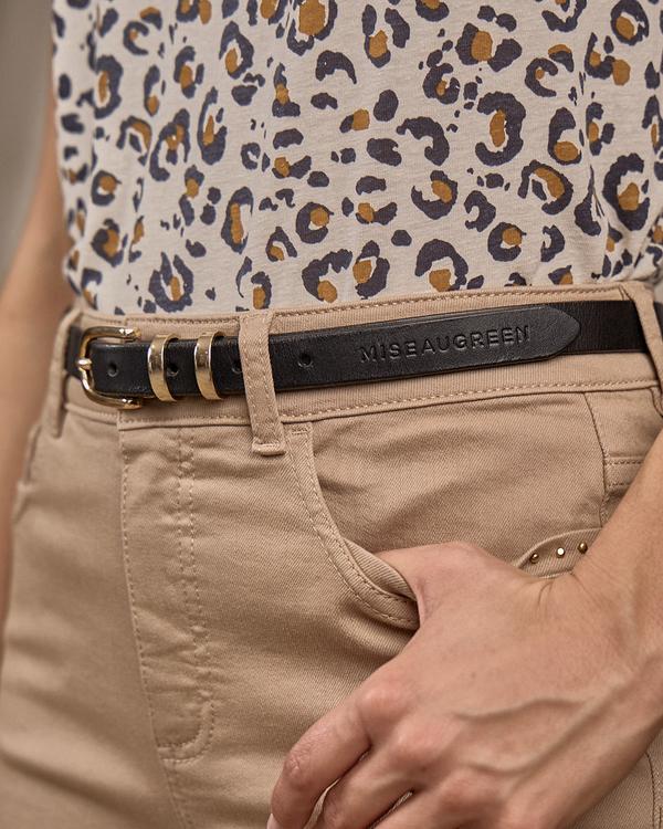 Ceinture fine en cuir lisse Ceinture fine en cuir lisse