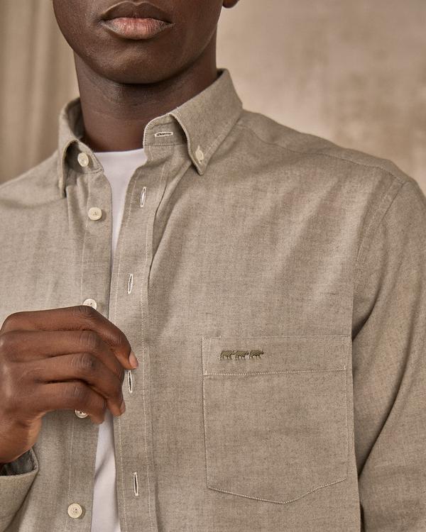 Chemise unie vert