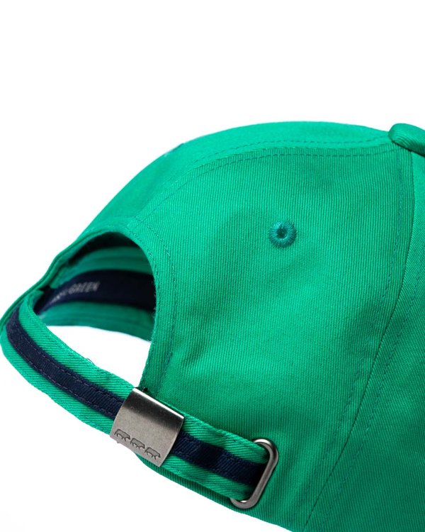 Casquette baseball unie en coton vert Casquette baseball unie en coton vert