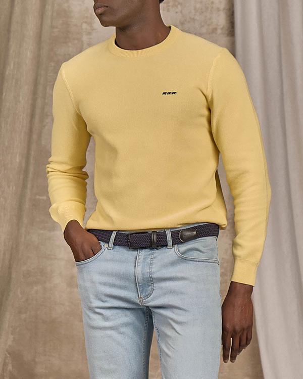 Pull nid d'abeille jaune