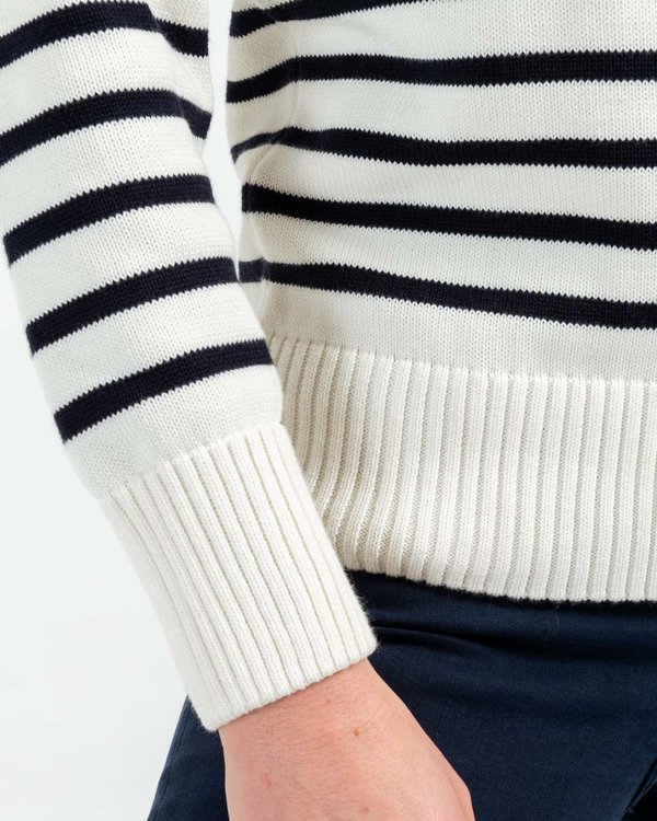 Pull marinière manches longues Standard 100 by OEKO-TEX® bleu Pull marinière manches longues Standard 100 by OEKO-TEX® bleu