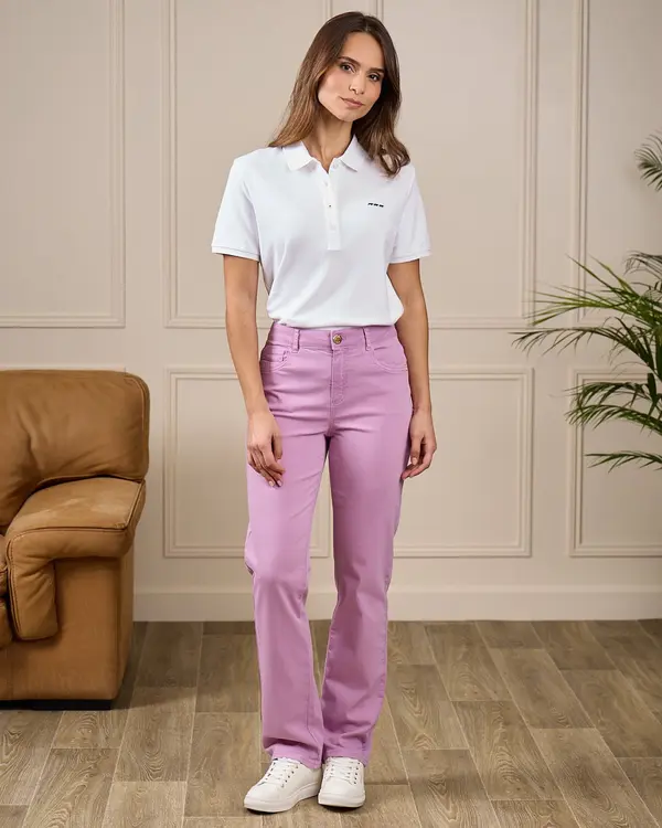 Pantalon été Charly violet