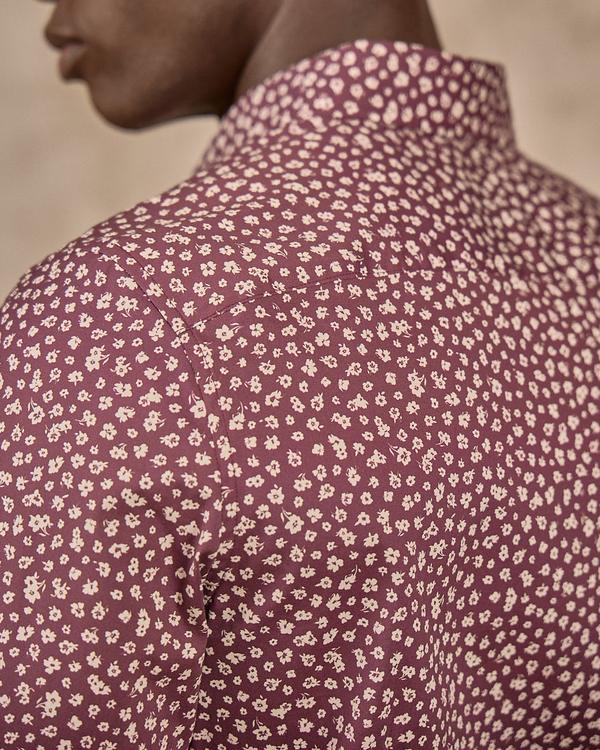 Chemise fleurie rouge Chemise fleurie rouge