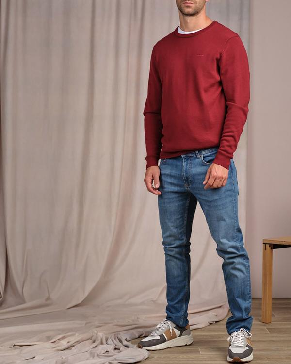Pull col rond rouge Pull col rond rouge