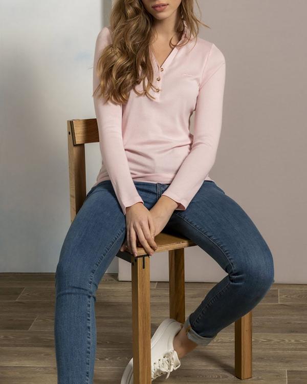 Polo manches longues uni Polo manches longues uni