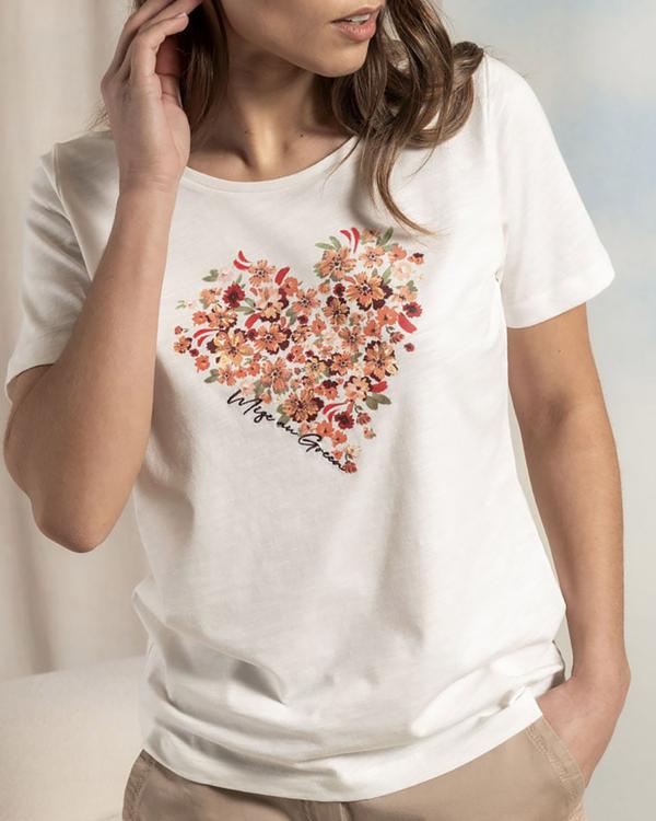 T-shirt cœur imprimé exclusif T-shirt cœur imprimé exclusif