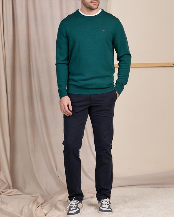 Pull col rond vert