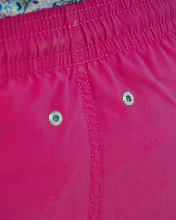 Short de bain uni cordon bleu