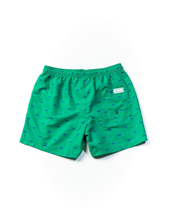 Short de bain imprimé petites vaches vert Short de bain imprimé petites vaches vert