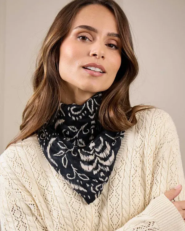 Foulard Gaëlle noir