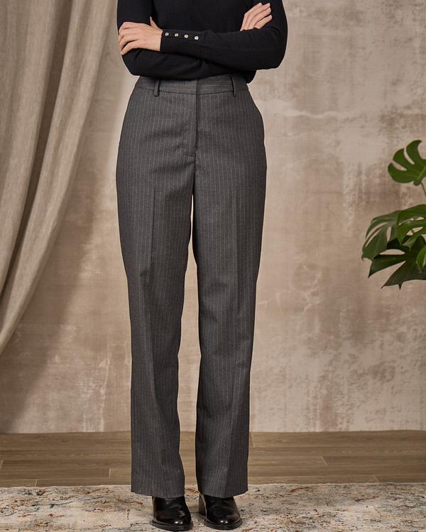 Pantalon flare rayé gris Pantalon flare rayé gris