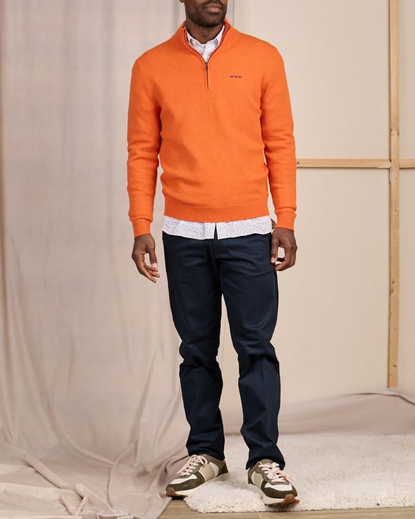Pull col camionneur orange