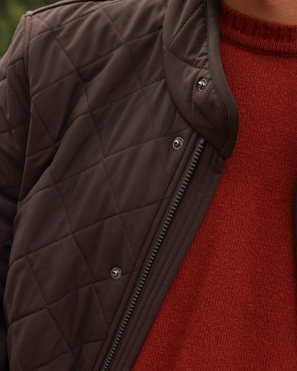 Parka matelassée mi longue élégante doublure polaire marron Parka matelassée mi longue élégante doublure polaire marron