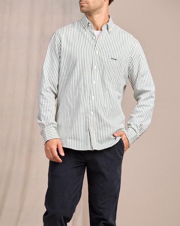 Chemise rayée vert