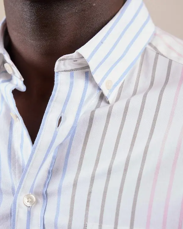 Chemise oxford patch rose