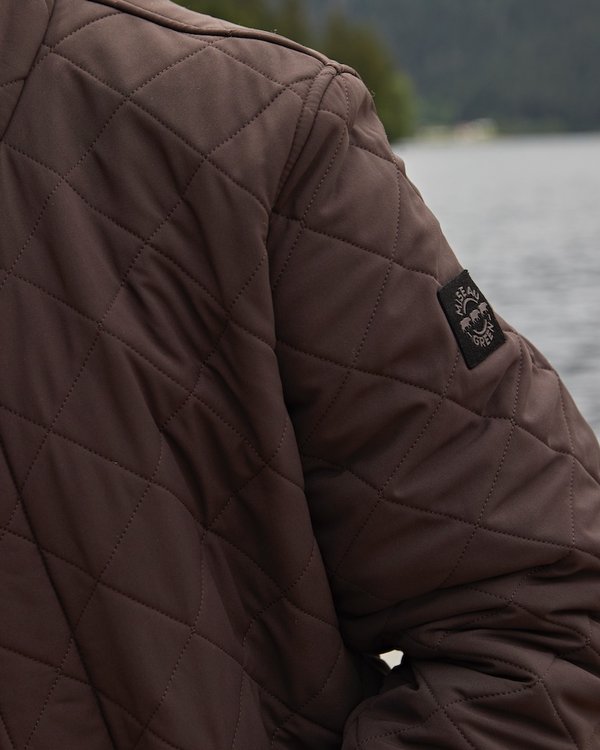 Parka matelassée mi longue élégante doublure polaire marron Parka matelassée mi longue élégante doublure polaire marron